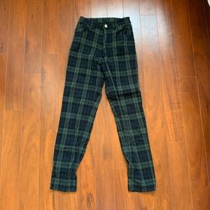 Plaid trousers